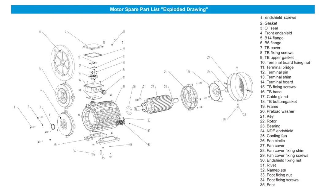 Ms Series Asynchronous Three Phase AC Induction Electric/Electrical Motor Ie1/Ie2/Ie3/Ie4